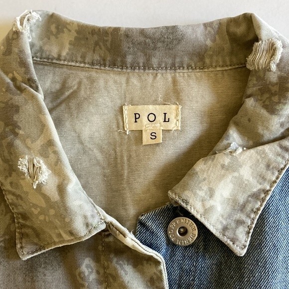 Pol My Love Denim Camo Jacket Small - Picture 6 of 13